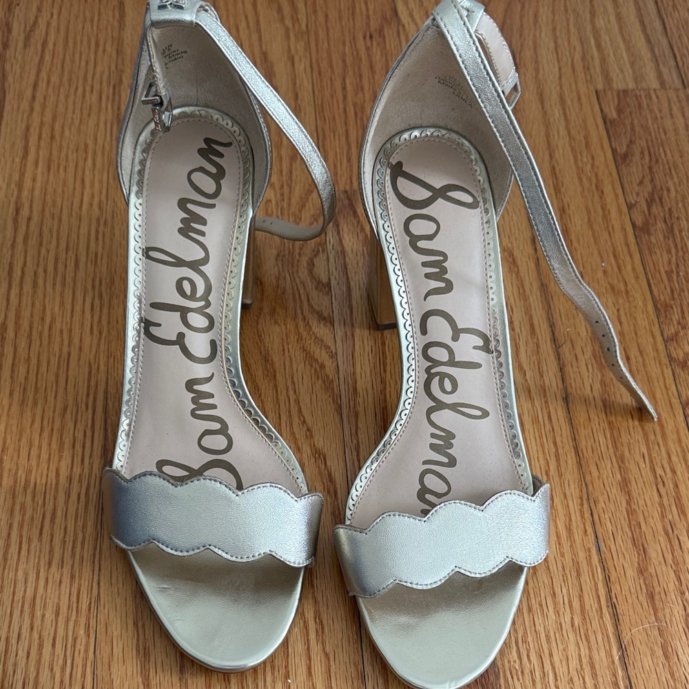 Sam Edelman Metallic Gold Heels